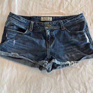 Aeropostale Distressed Blue Jean Shorts